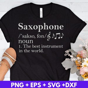 Jazz musicien saxophoniste musique Svg Eps Png Dxf, téléchargement numérique, fichiers de coupe Cricut, Silhouette Cameo