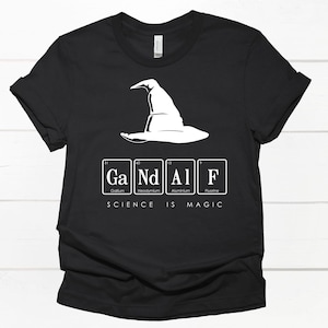 Science is Magic Unisex Tee, Teacher Student Gift Shirt, Funny Science Lover T-shirt, Back to School Top, Chemistry Physics Biology Apparel