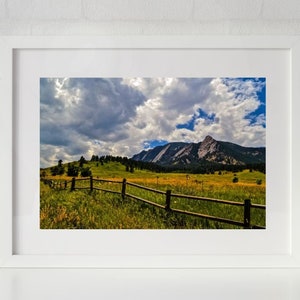 Boulder Colorado Flatirons Spring is in the Air Landscape Photography Print