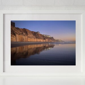 La Jolla Beach Reflections San Diego California Landscape Photography Print