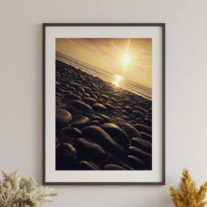 South Carlsbad State Beach Golden Hour California Sunset Beach Landscape Photography Print