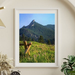 Boulder Colorado Flatirons Springtime Landscape Photography Print