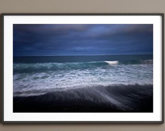 Carlsbad California at Night Beach Landscape Photography Print