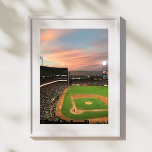 Oracle Park San Francisco Giants Sunset Photography Print