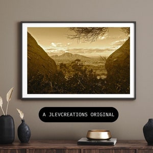 Papago Park Camelback Mountain Phoenix Landscape Print