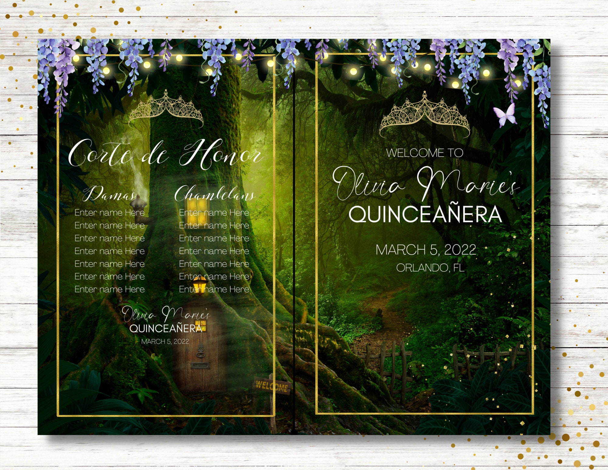 Enchanted Forest Program, Enchanting Fairy, Prom, Sweet 16, 15 Birthday ...