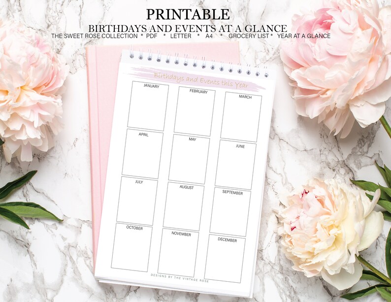 Printable Planner Essentials Planner Inserts 2022 Calendar Etsy
