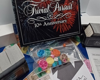 ヴィンテージ トリビアル・パースート 10周年記念ボードゲーム 1992 - トリビアル・パースート - 記念版 - ボードゲーム - ファミリーゲーム - トリビア