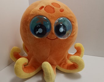 Orange Octopus Squid Plush Stuffed Animal - Octopus  - Plush - Stuffed Animals - Octopus Plus - Squid - Orange - Squid Plush