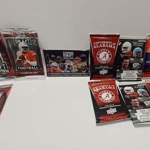 NFL-ruilkaarten - NFL Rookie Cards - NFL-handtekening - Sportkaarten - NFL-kaarten - Verzamelkaarten - Alabama Football - Card Packs - Rookie