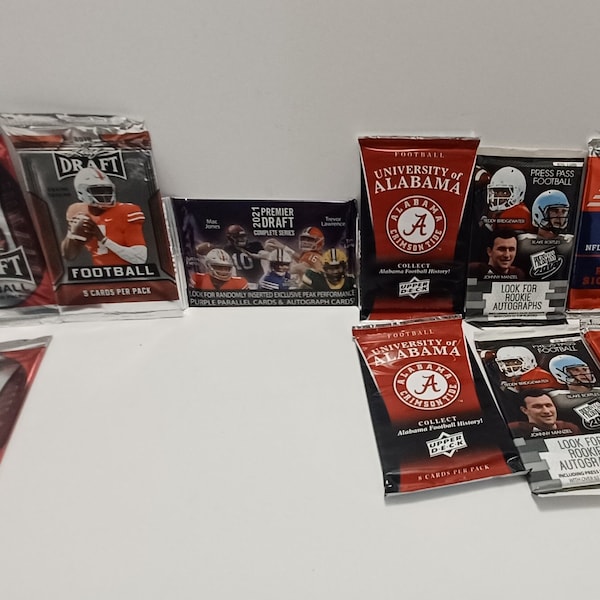 Football Cards Packs Etsy