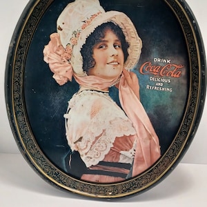 Vintage Coca Cola Oval Serving Tray - Serving Tray - Coca Cola - Coke - Vintage Coke - Vintage Serving Tray - Tray - Coca Cola Tray