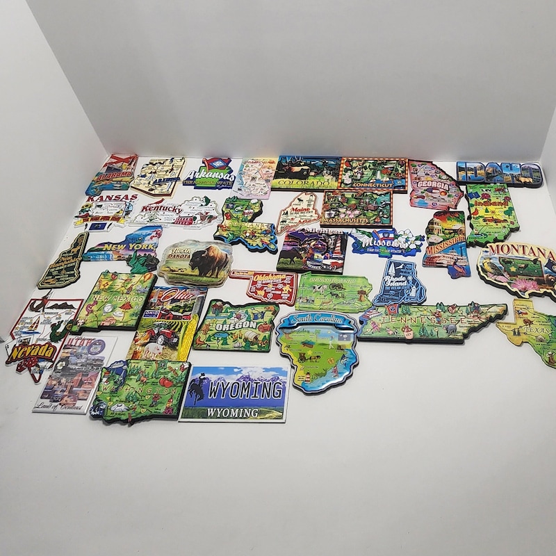 Us States Fridge Magnet - Etsy