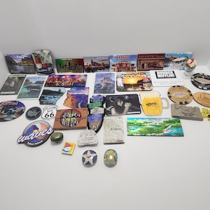 Refrigerator State Magnets Huge Lot of 30 Plus - State Magnetd - Refrigerator Magnets - Magnets - Collectablr Magnets - Traveling Decor
