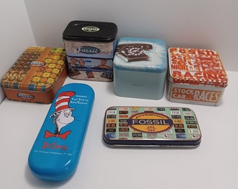 Vintage Fossil Watch Tins Fossil Fossil Watch Watch Tins Tins Vintage Tins Dr Seuss Dr Seuss Watch Vintage Tins Etsy