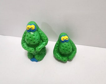 Freaky Fellas 1991 Lote de 2 - Burger King - Juguetes de comida rápida - Monstruos - Freaky Fellas