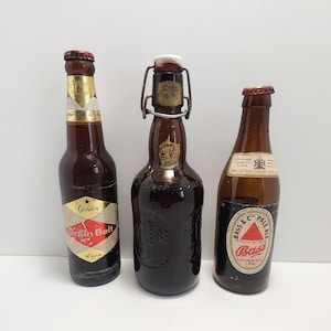 Vintage Beer Bottles - Grain Belt Beer - Grolsch Amber Beer Bottle - Beer Bass Pale Ale - Beer Bottles - Pale Ale - Ale - Vintage Beer
