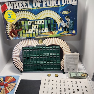 1985 Wheel Of Fortune Pressman Board Game - Board Game - Wheel Of Fortune - Family Games - Wheel Of Fortune Game - Vintage Games - Pressed