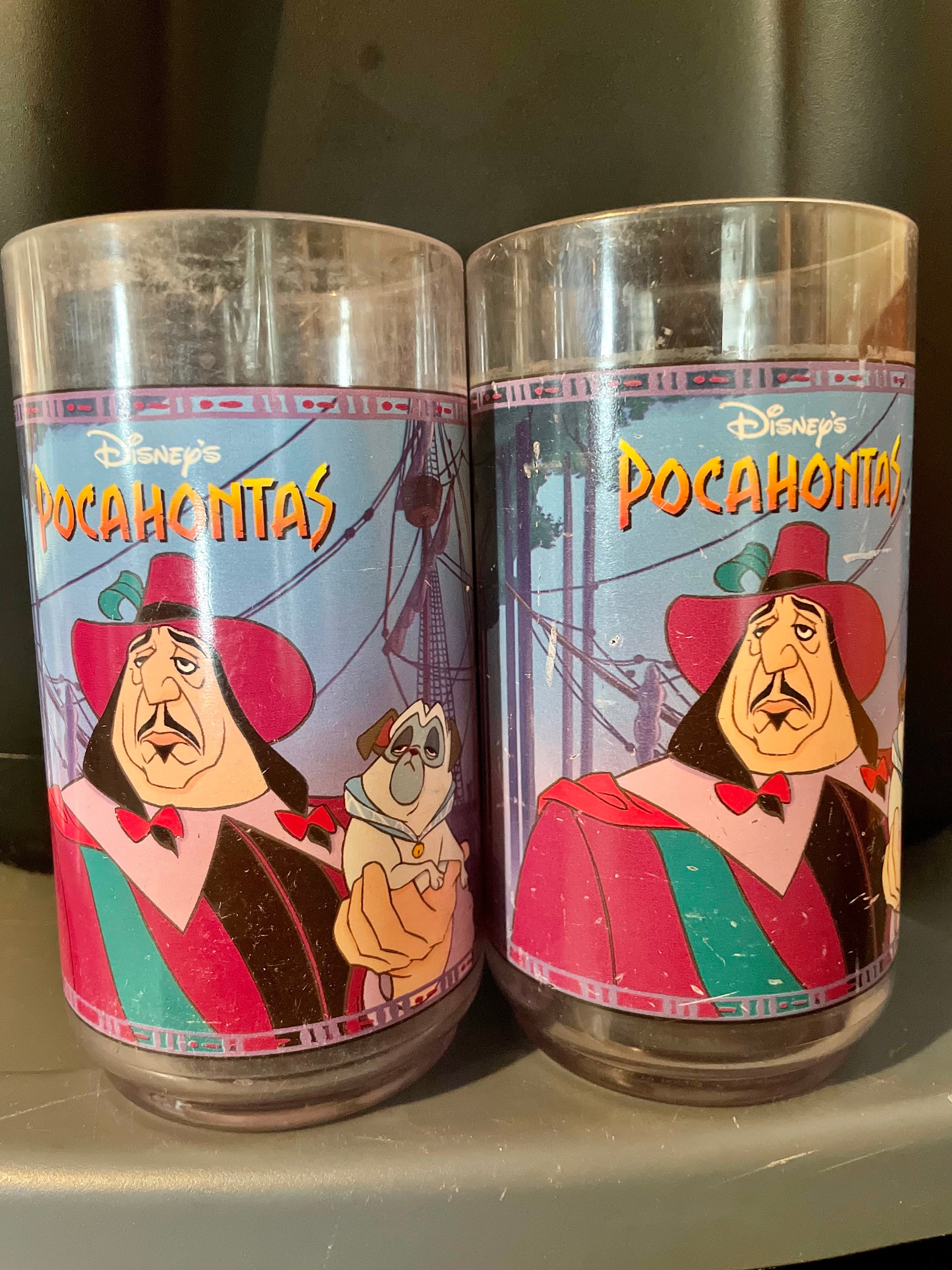 Walt Disney Classic Pocahontas Glasses Collectable Burger King 1995 - Disney  - Disney Glasses - Burger King Glasses - Pocahontas - Etsy Hong Kong