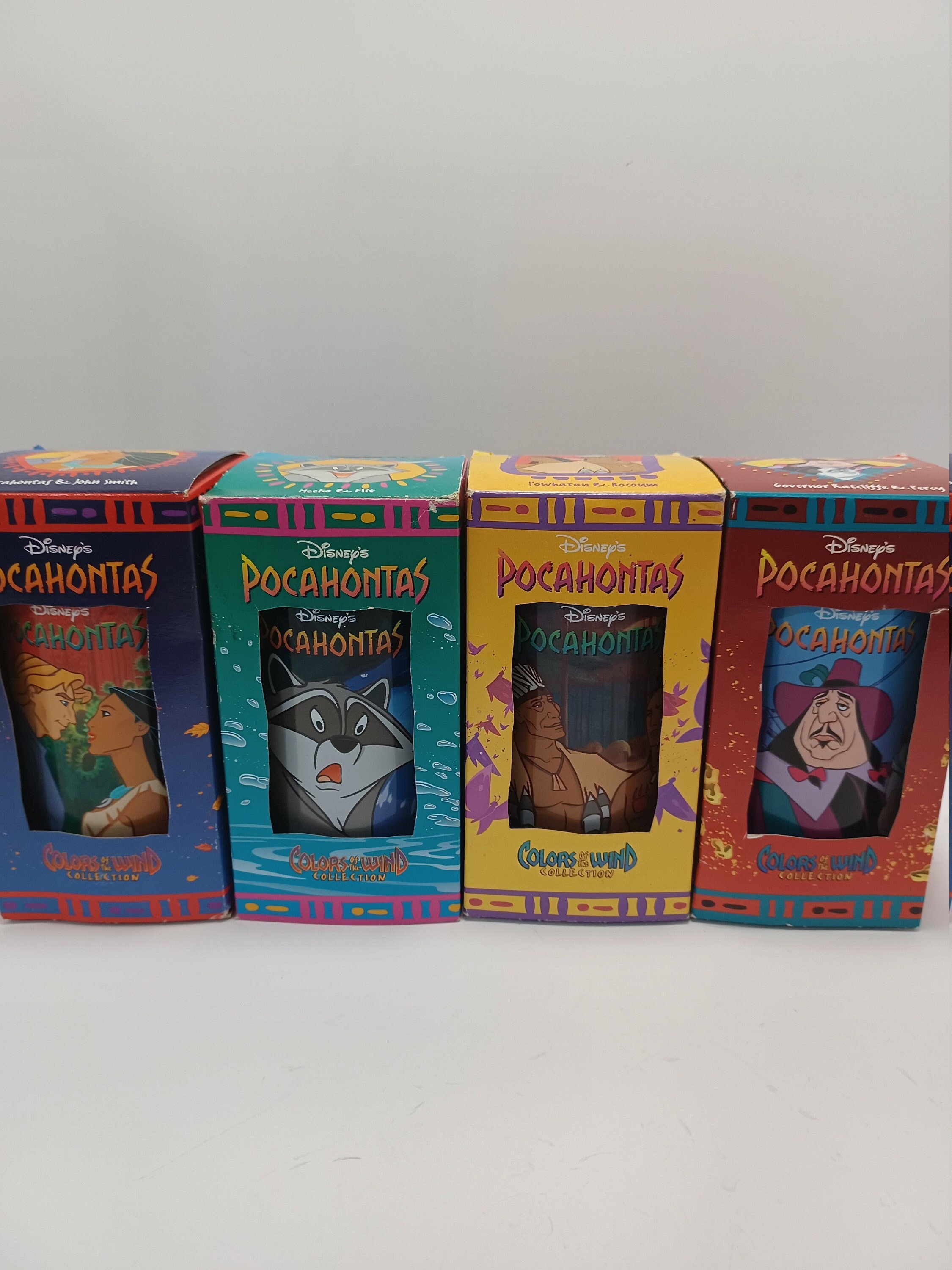 Walt Disney Classic Pocahontas Glasses Collectable Burger King 1995 - Disney  - Disney Glasses - Burger King Glasses - Pocahontas - Etsy Hong Kong