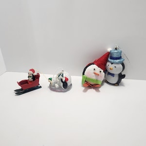 Christmas Penguin Vintage Ornaments Lot - Christmas - Christmas Ornaments - Penguins - Penguin Ornaments