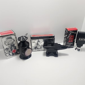 Vintage 1960s 1970s Avon Bottles - Avon - Avon Bottles - On The Air - Anvil - Blacksmith - Aftershave  - Cologne - Lantern