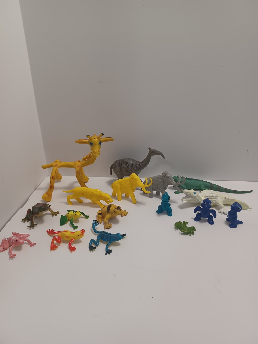 Vintage Animal Toy Lot 1980s Prehistoric Anteater IMPERIAL Rubber Toy