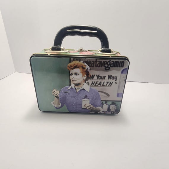Lucille Ball from the I Love Lucy Vintage Lunchbox Tin - Tins - Lunchbox - Lunch Box - I Love Lucy - Sitcoms - TV Shows - Lucille Ball