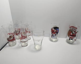 ヴィンテージ コカ・コーラ サンタクロース ガラスタンブラー - Etsy 日本