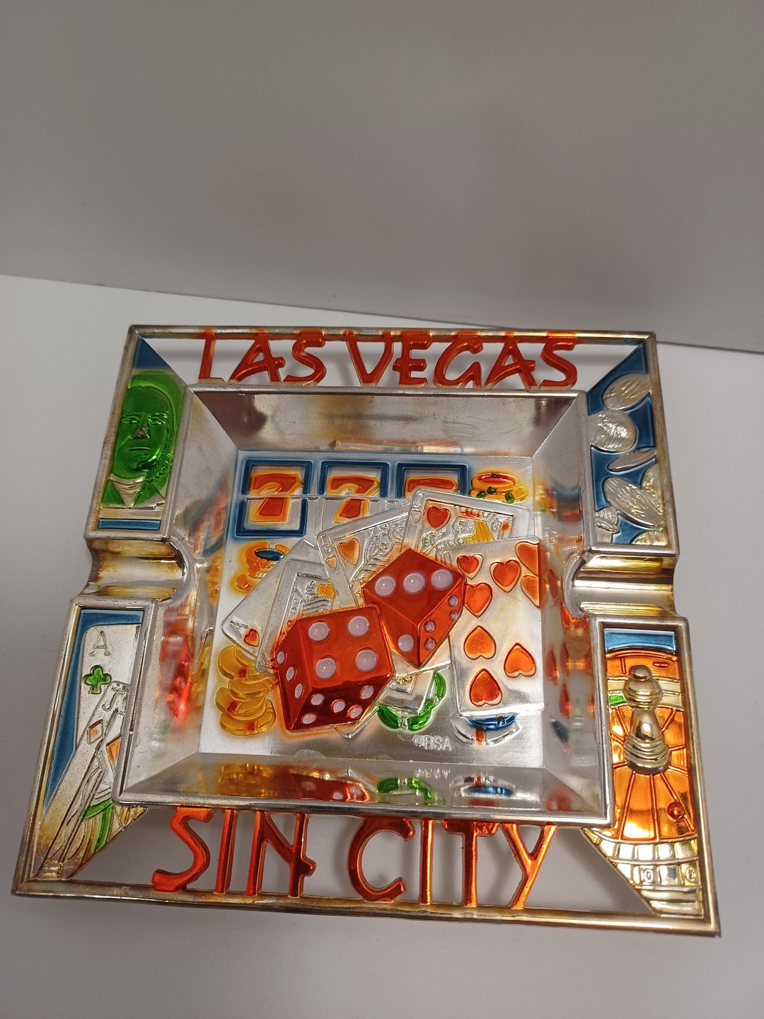 Vintage to Las Vegas Ashtray Souvenir Las Vegas Etsy