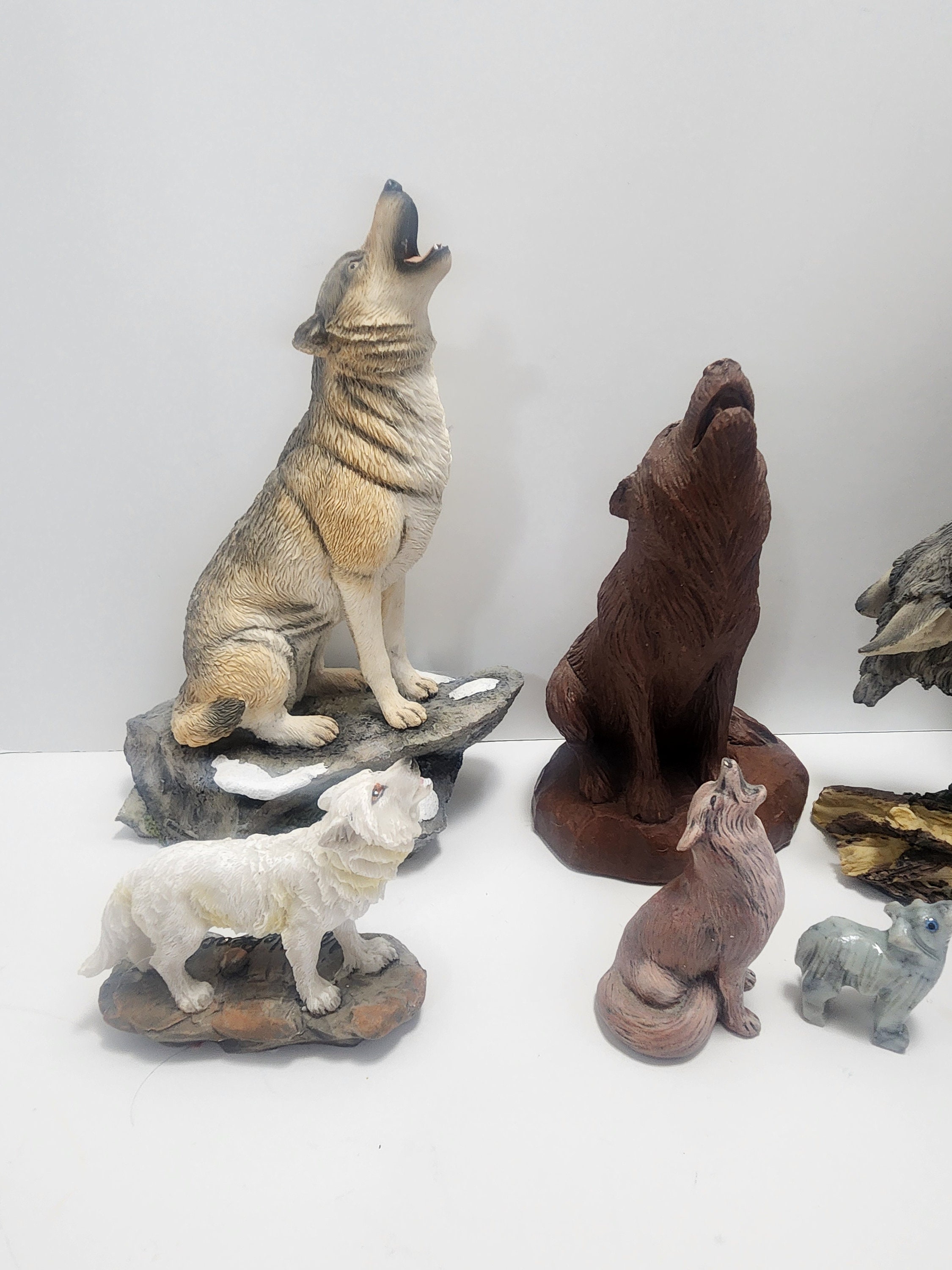 Wolves Figures Large Howling Wolf Figurines - Wolves - Howling Wolves - Animals - Wildlife ...
