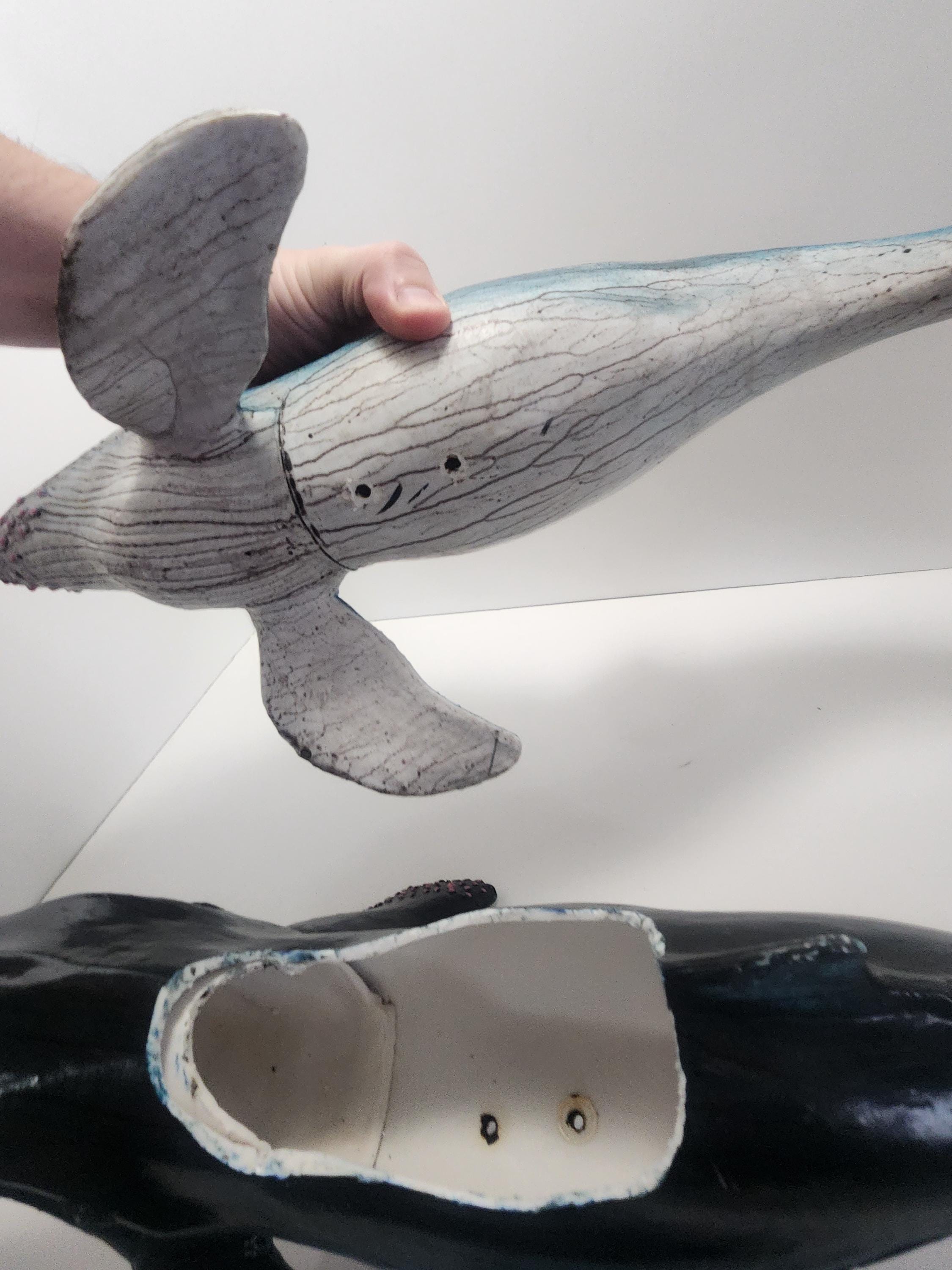 Humpback Whales 1980s Vintage PVC Figures - Whales - Humpback