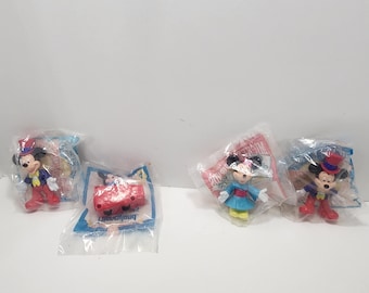 Figurki Disney Epcot - Walt Disney - Zabawki Walta Disneya - Disneyland - Epcot - Myszka Miki - Myszka Minnie - Zabawki Vintage - Zabawki Happy Meal