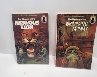 1960's Alfred Hitchcock and the Three Investigators" Series Books LOT of 2 - Random House - 1960's - Vintage Books - Alfred Hitchcock