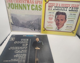 ジョニー・キャッシュ ヴィンテージ 1960年代 ビニールレコード 3枚セット - ビニール - レコード - ビニールレコード - 音楽 - ヴィンテージ音楽 - ジョニー・キャッシュ - ジョニー・キャッシュ・レコード