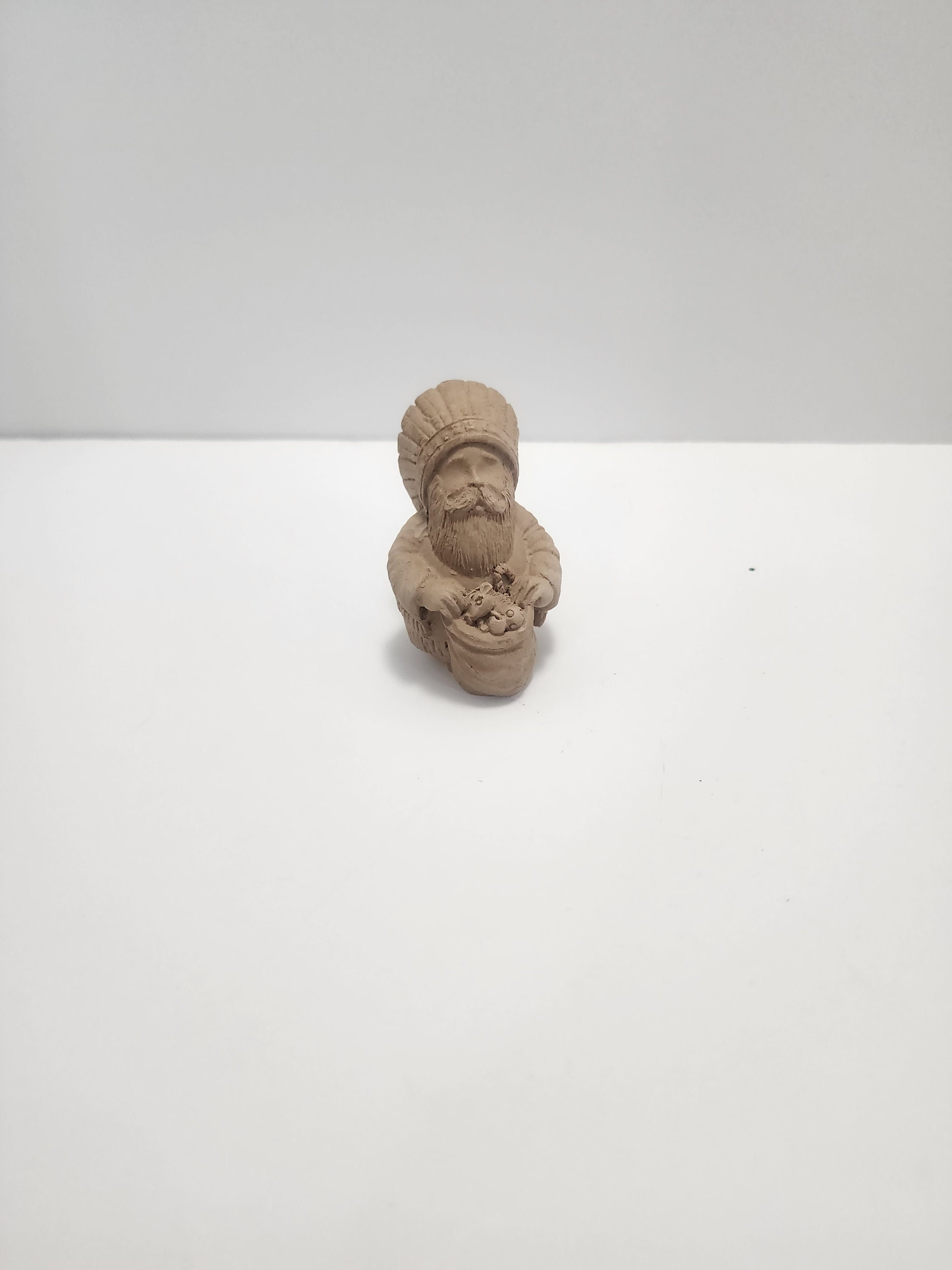 Indische kleine Häuptling Holzfigur - Häuptling - Indianer - Indianerfigur - Indianer Häuptling - Handgemachte Figur - Holzschnitzerei