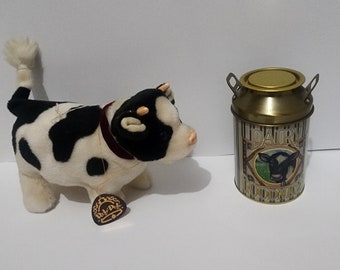 Vache laitière Iwaya Roly Poly vintage des années 1980 - vaches laitières - verre à lait - pot à lait - vaches - peluche vache - vache - jouets vache - Plaisirs laitiers - boîtes de conserve