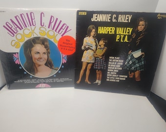 Jeannie Riley Vintage 1980's Vinyl LP Records LOT Of 2 - Jeannie Riley - Records - Vinyl - Vintage Records - Vinyl LP Records