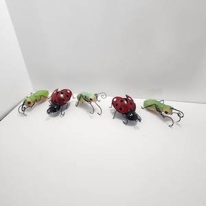 Insects LadyBugs Garden Decor Figurines Lot - Fence Hangers - Insects - Garden - Garden Decor - Figurines - Yard Decorations - Yard Decor
