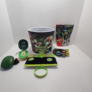 Teenage Mutant Ninja Turtles Memorbilla Items - Nickelodeon - TMNT - Popcorn Buckle - TMNT 1991 Communicator - Ninja Turtles