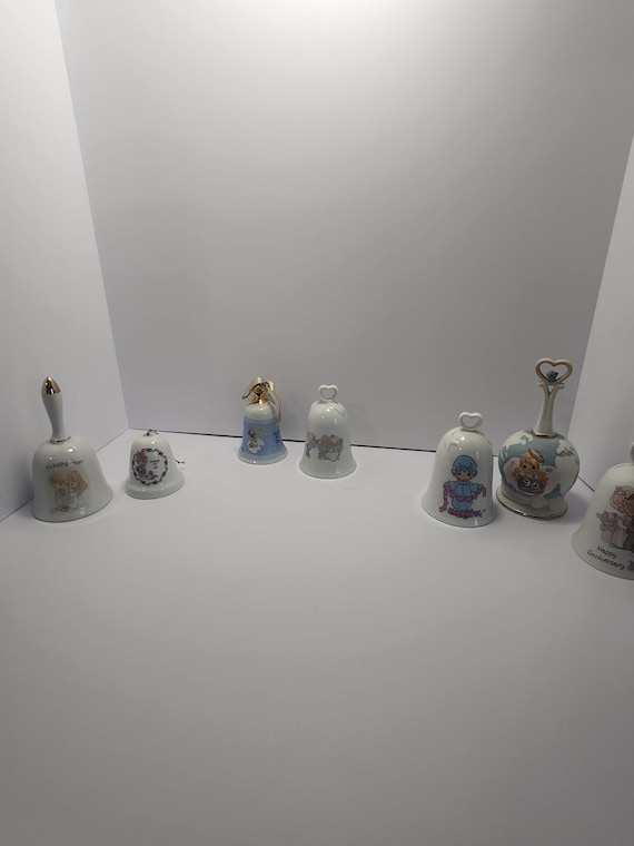 Preciousmoment プレシャスモーメント ハンドベル ファンシー Precious Moments 1990s Vintage Ceramic Bells - Bells - Ceramic