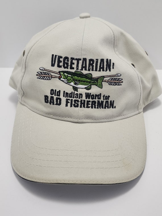 Vegetarian Hat Comedy Gag Gifts Jokes Indian Fishing Vegan