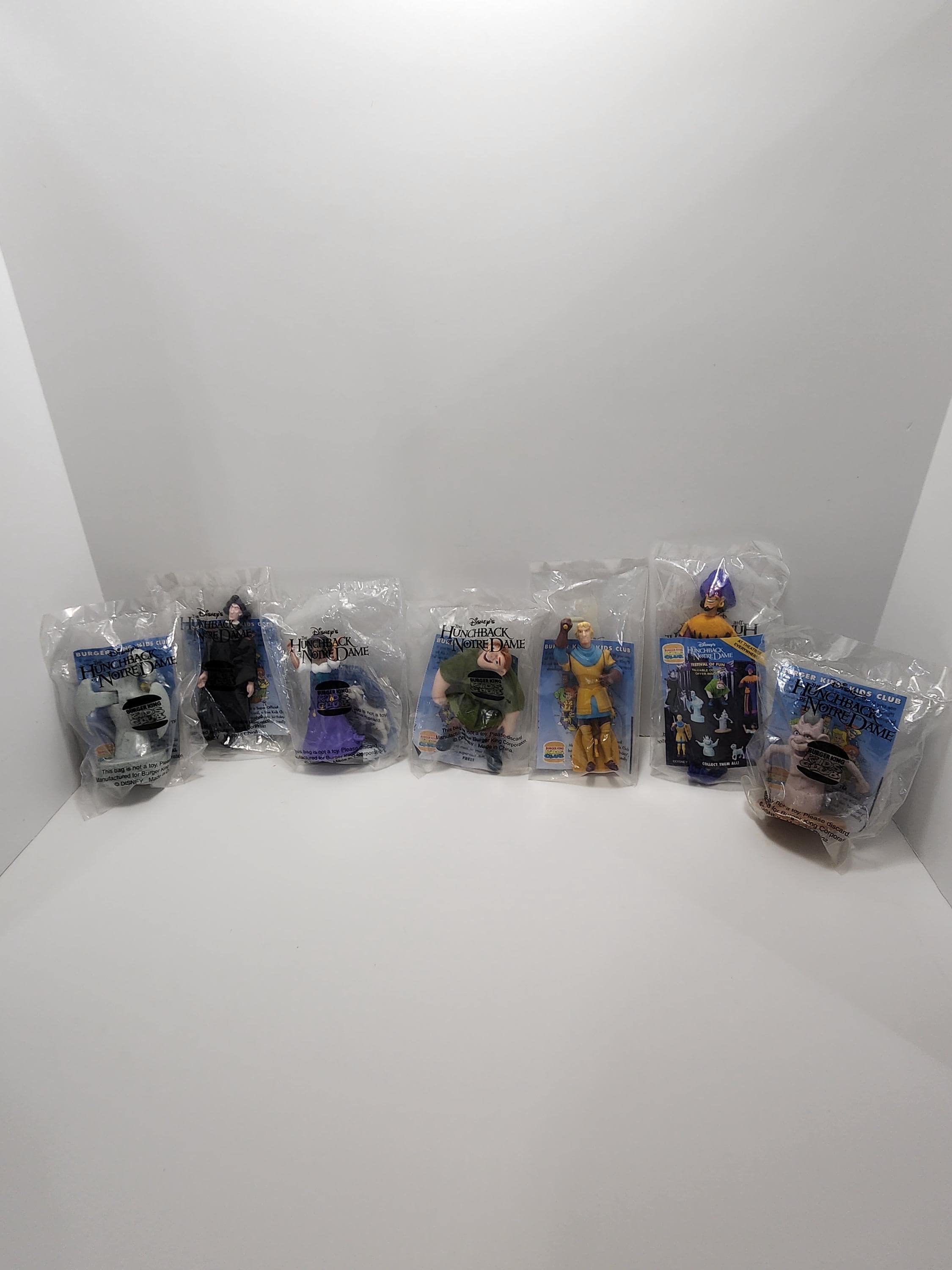 Disney's Hunchback of Notre Dame Toys Set of 7 - Burger King Toys