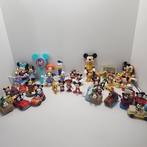 12 Miniature Tie Ons Disney Ornaments Mickey and Friends 