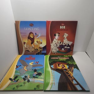 Disney Hardcover Children&#39;s Books Lot of 4 - Dumbo - Lion King - 101 Dalmations - Mickey Mouse - Disney - Disney Books - Children&#39;s Books