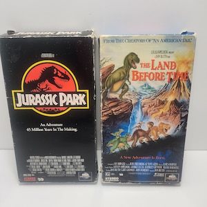 Dinosaurs Vintage Vhs Jurrassic Park and Land Before Time - Vhs - Vintage Vhs - Movies - Dinosaur - Land Before Time - Jurrassic Park