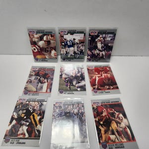 Lot de cartes à collectionner Superbowl des années 1990 Nfl - Superbowl - cartes à collectionner - cartes de sport - Steelers de Pittsburgh - Pro Set - cartes NFL - TCG