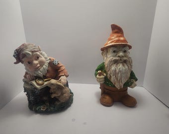 1993 Vintage tuinkabouters voor buiten - kabouters - tuinknoppen - jaren 90 - tuin - tuinbeelden - tuindecoratie