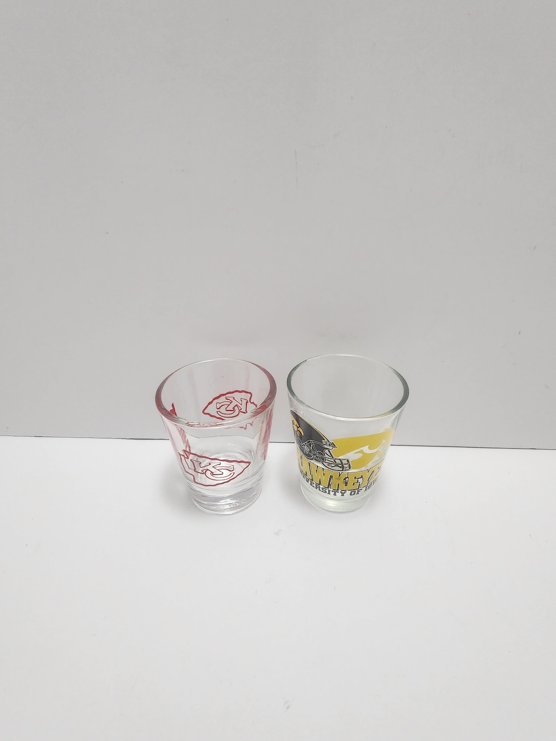 Football Sports Shot Glasses Iowa Hawkeyes Kansas City Etsy