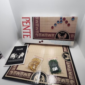 Parker Brothers 1980s Version Of Pente - Skill Games - Board Games - Vintage Games - Pente - Vintage Pente - Parker Brothers - Family Games
